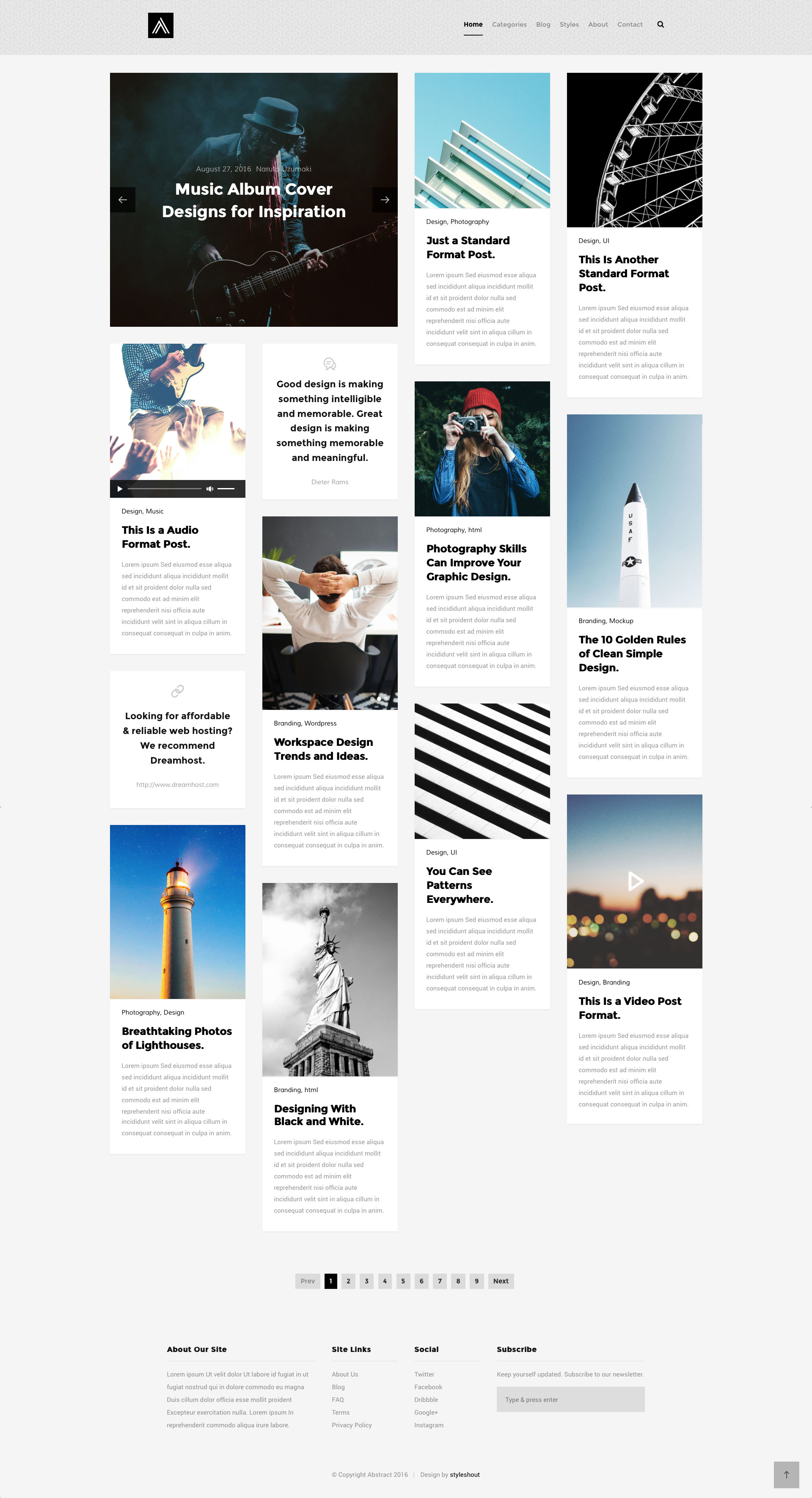 Bootstrap Image Gallery Template from htmltemplates.co