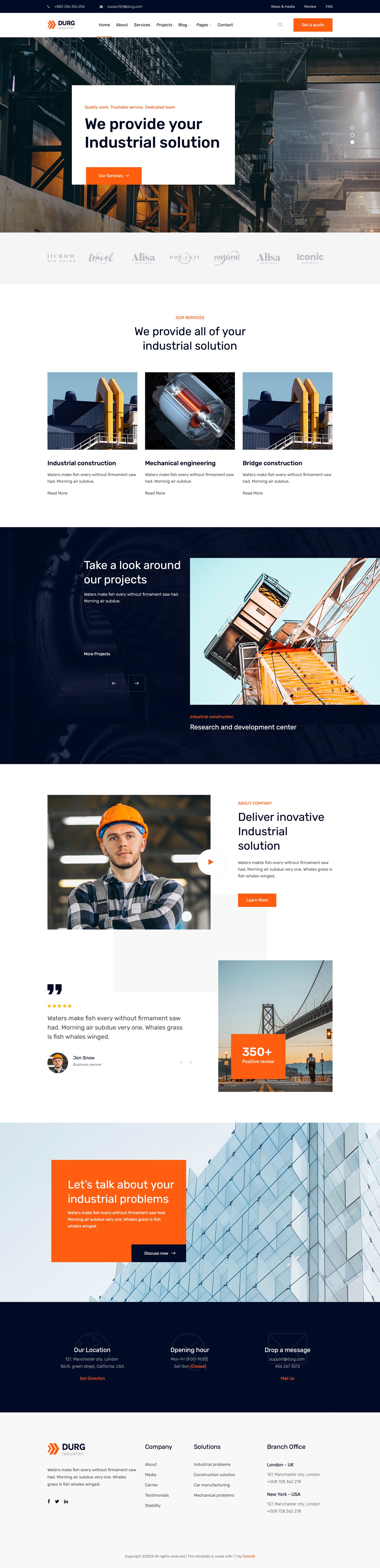 Durg Free HTML template