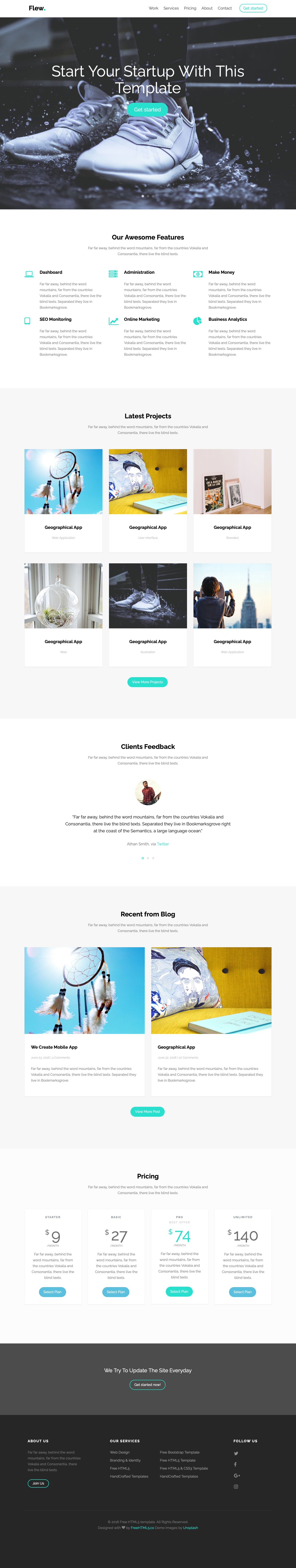 Flew Free HTML template