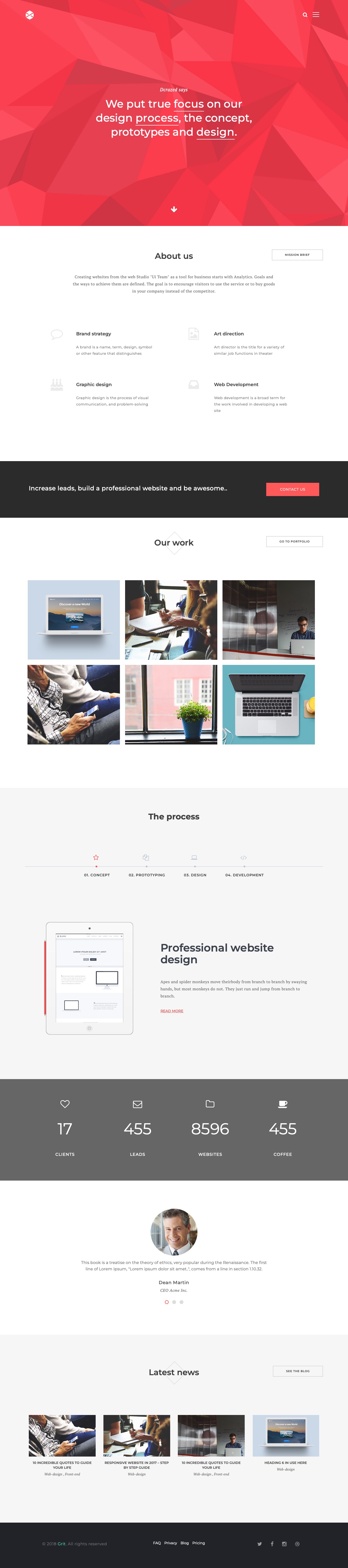Grit Free HTML template