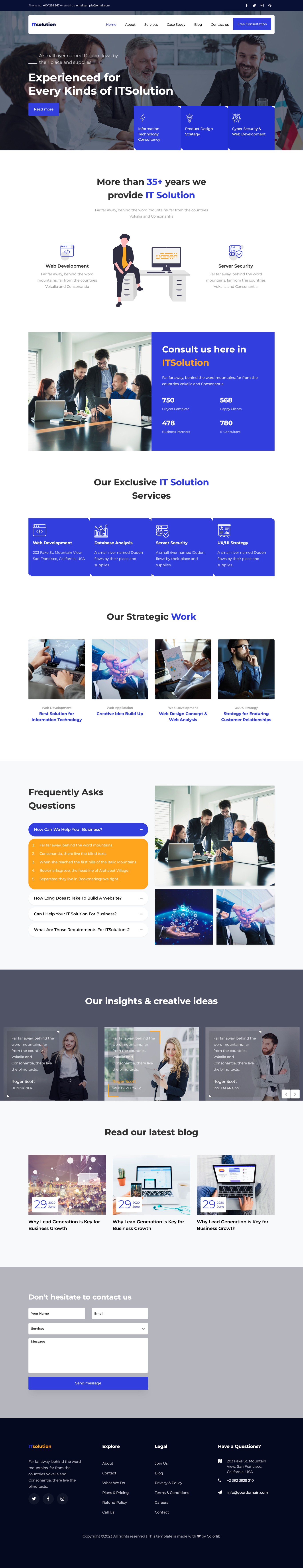 IT Solution Free HTML template