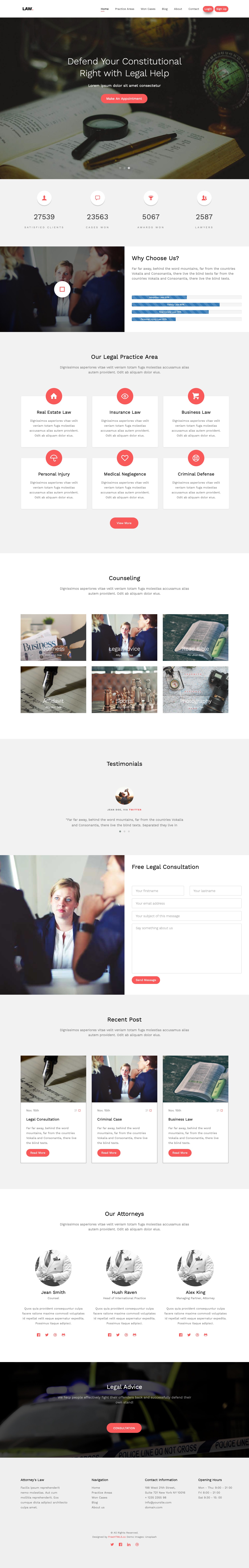 LAW Free HTML template