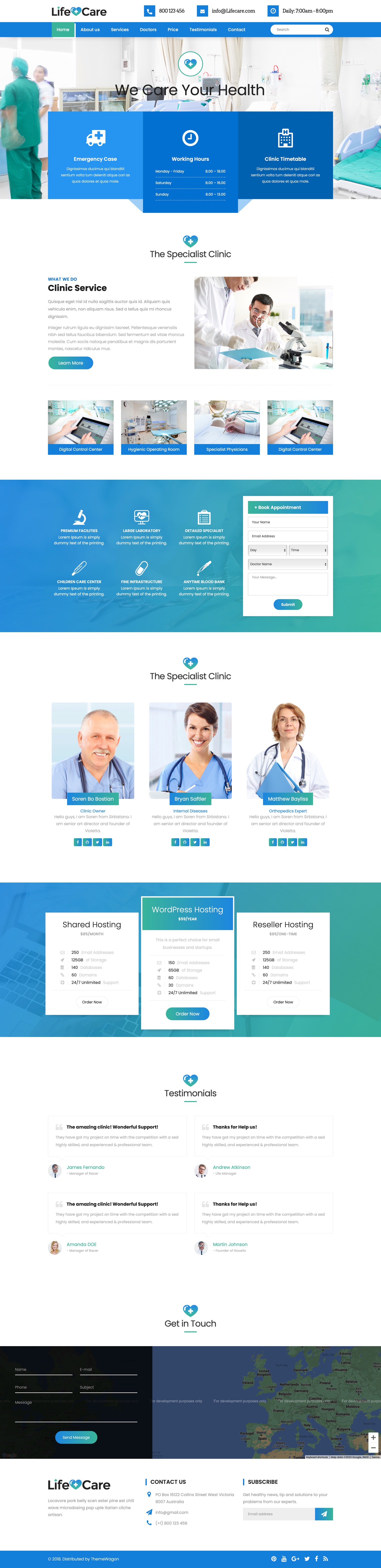 Life Care Free HTML template