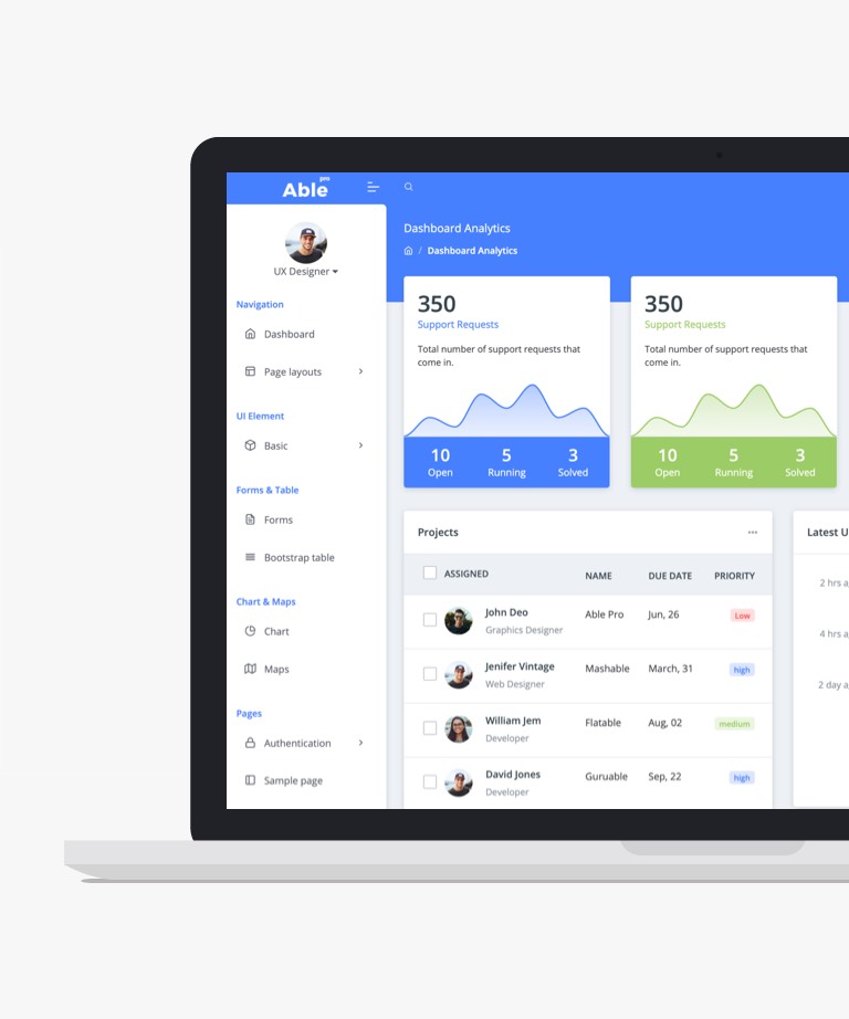 Able Pro Lite - Free Bootstrap Admin Dashboard Template