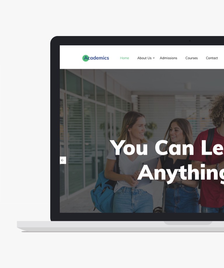 Academics - Free Bootstrap Education Template