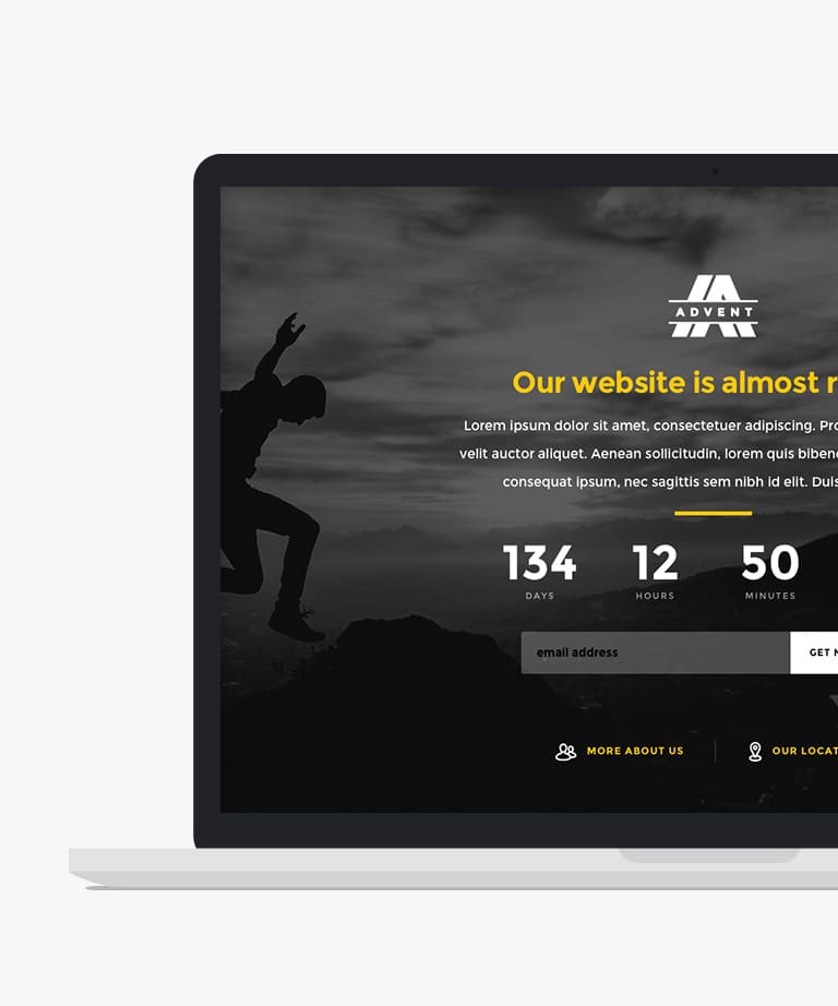 Advent - Free responsive HTML5 Coming Soon template