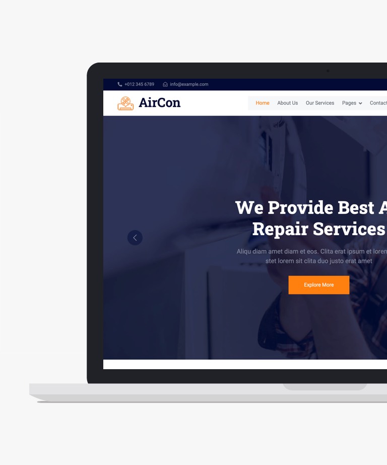 AirCon - Free Bootstrap Service Business template