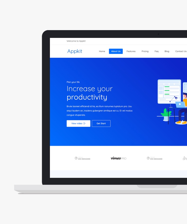 Appkit - Free App Landing Page Template