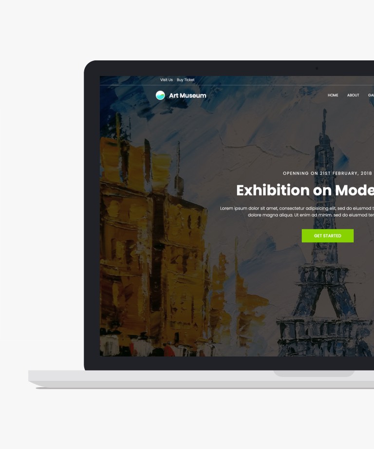 Art Museum - Free Bootstrap Museum HTML CSS Template