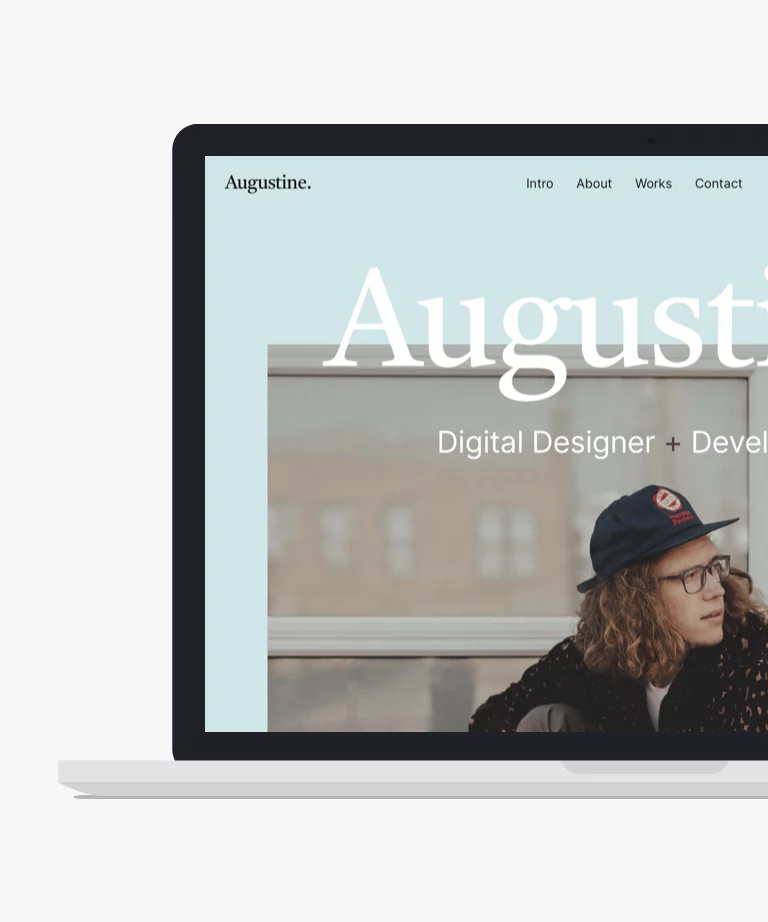 Augustine - Free Minimalist One Page Personal template