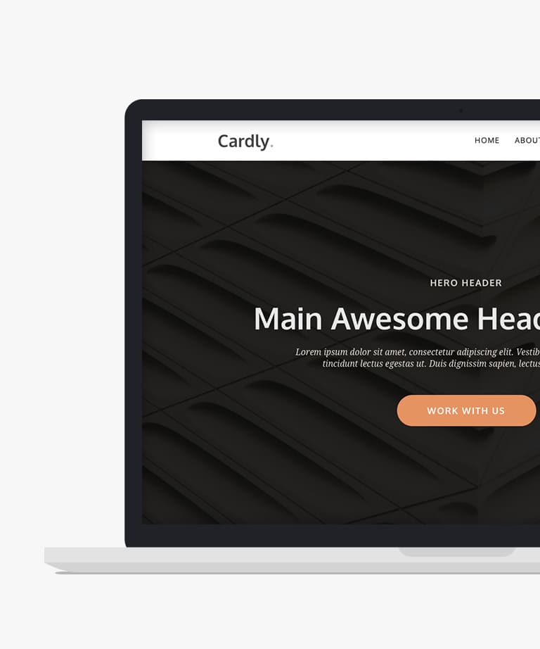 Cardly - Free responsive HTML5 Masonry Landing page template