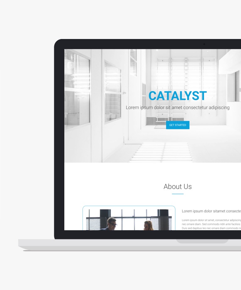 Catalyst Free Bootstrap HTML One page template