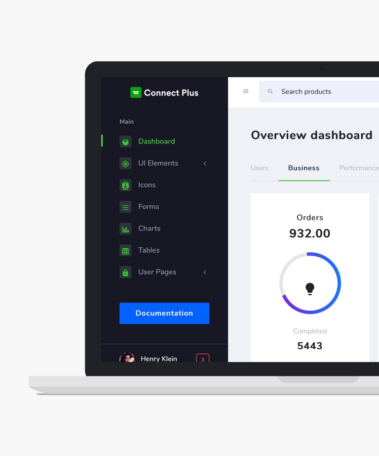 Connect Plus - Free Dashboard Template