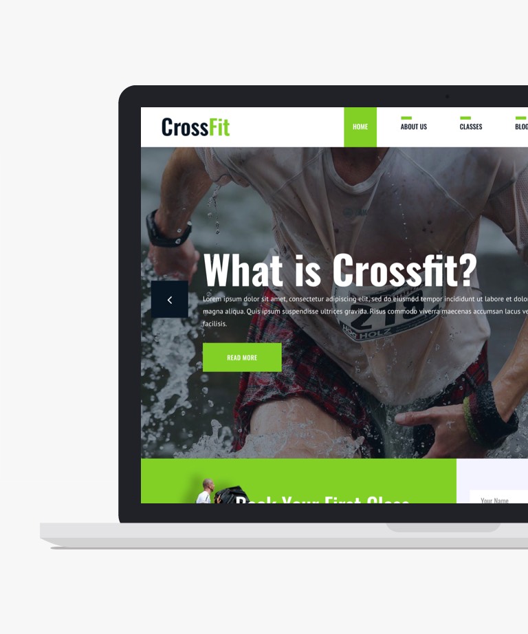 Crossfit - Free Bootstrap Website Template