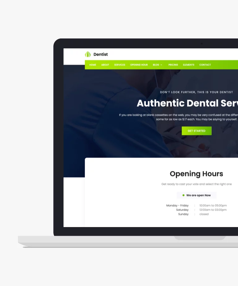 Dentist - Free Bootstrap Medical Website Template