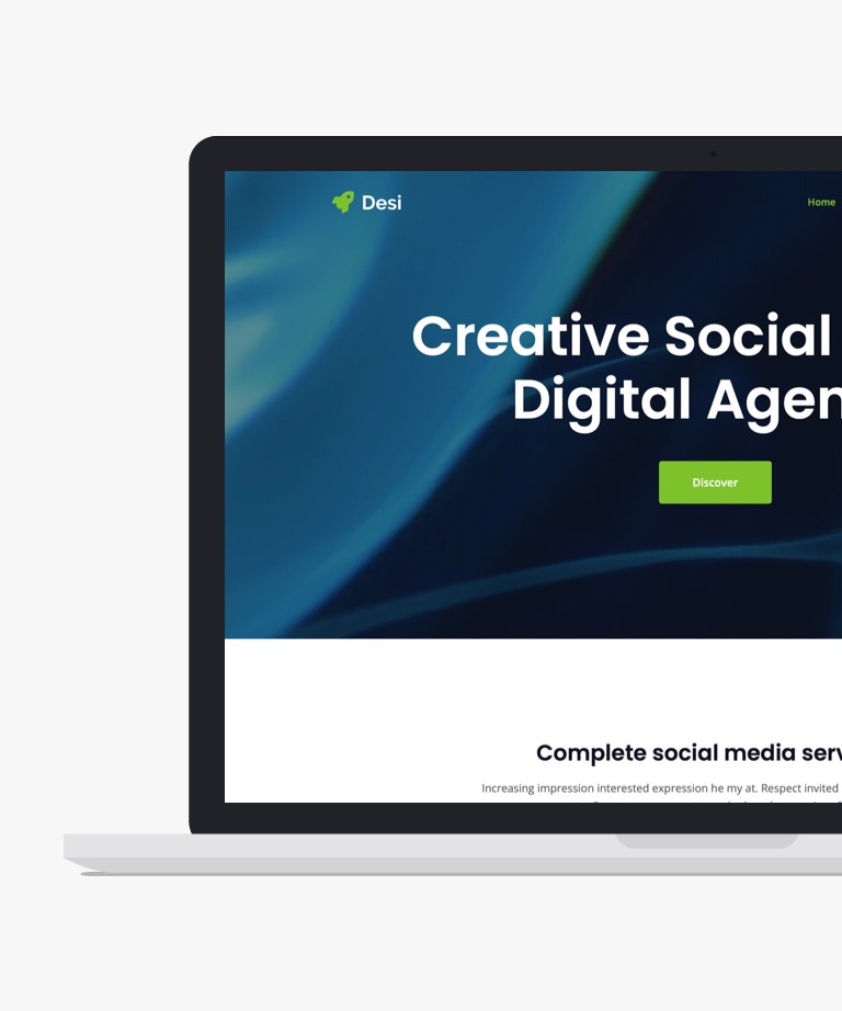 Desi - Free Bootstrap Creative Agency Website Template