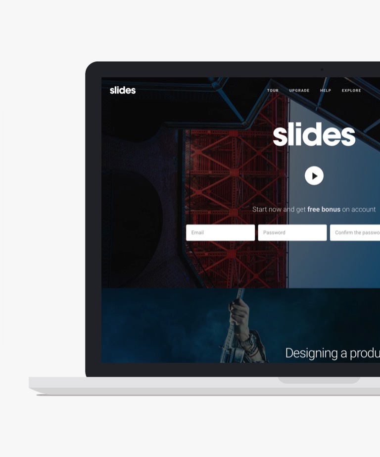 Designmodo Slides - Free Landing Page Template