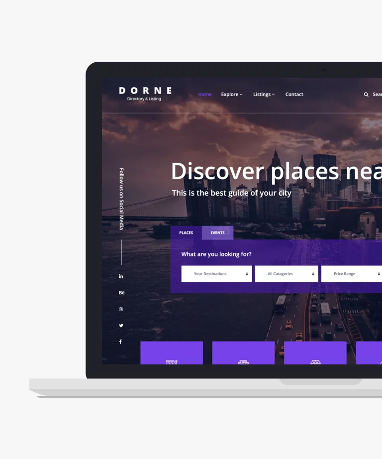 Dorne - Free Bootstrap Travel HTML CSS template