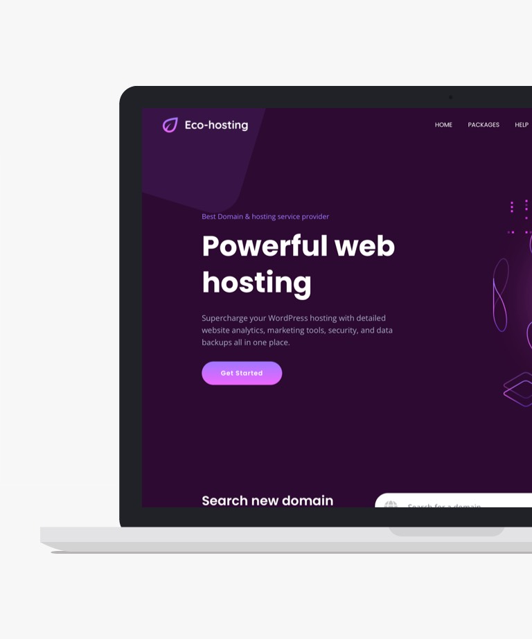 EcoHosting - Free Bootstrap Hosting HTML CSS Template