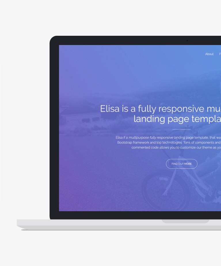 Elisa - Free Landing Page Template