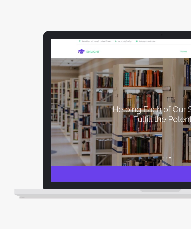 Enlight - Free Bootstrap Education Template