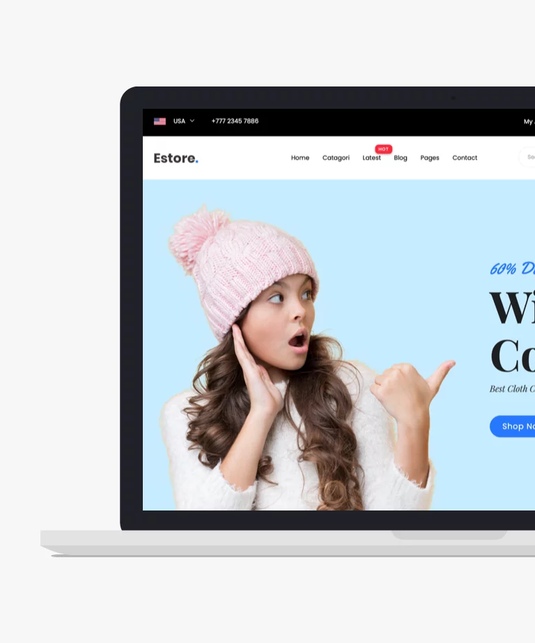 eStore - Free Bootstrap Ecommerce HTML CSS Template