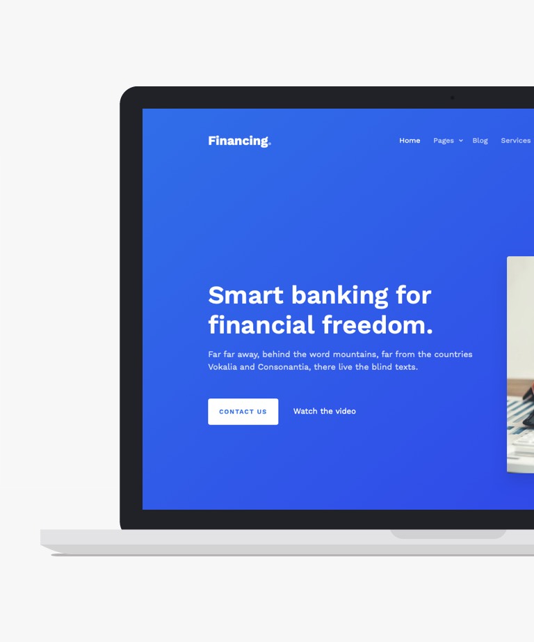 Financing - Free Financing Business Website template