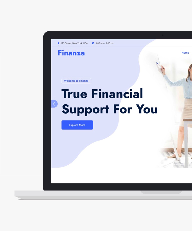 Finanza - Free Clean Bootstrap Financial Business HTML Template