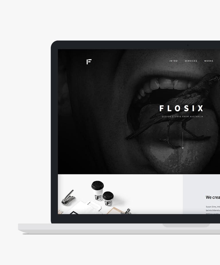 Flosix - Free Bootstrap Portfolio Website template