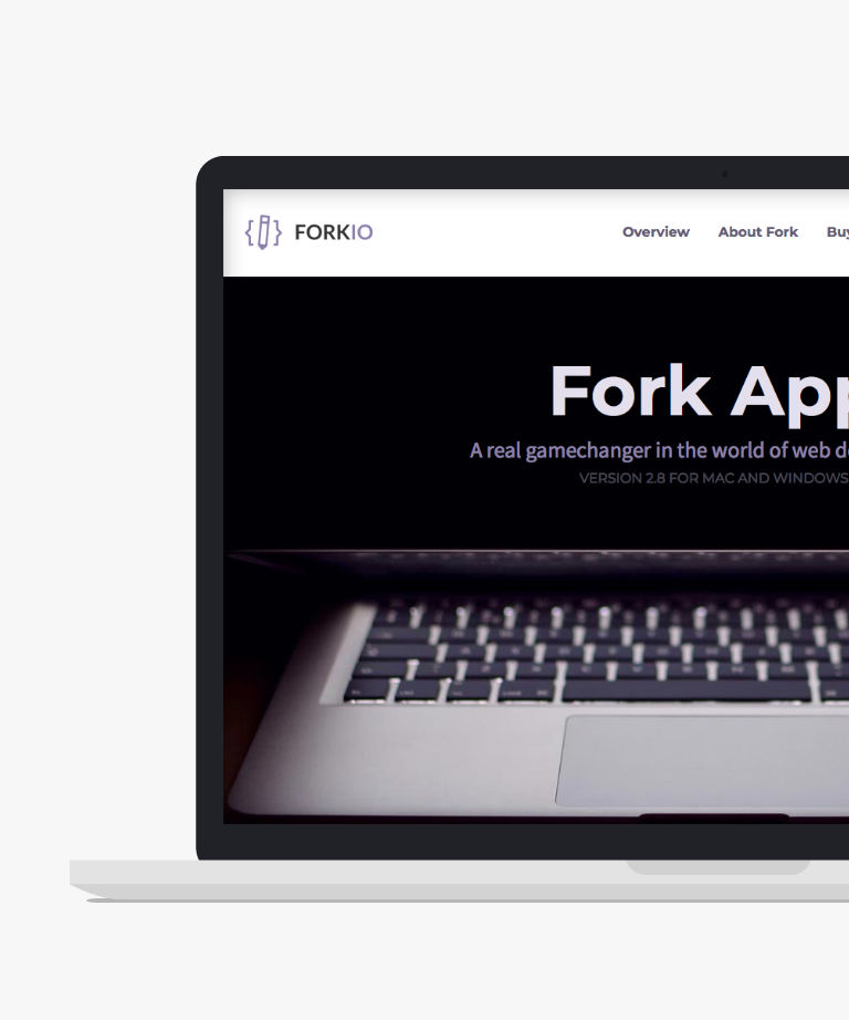 Forkio - Free responsive HTML5 Bootstrap App template