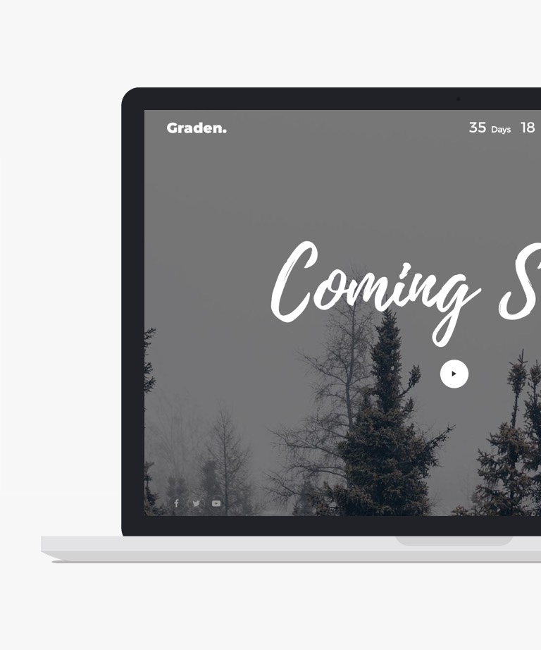 Garden. - Free Bootstrap Coming Soon HTML template