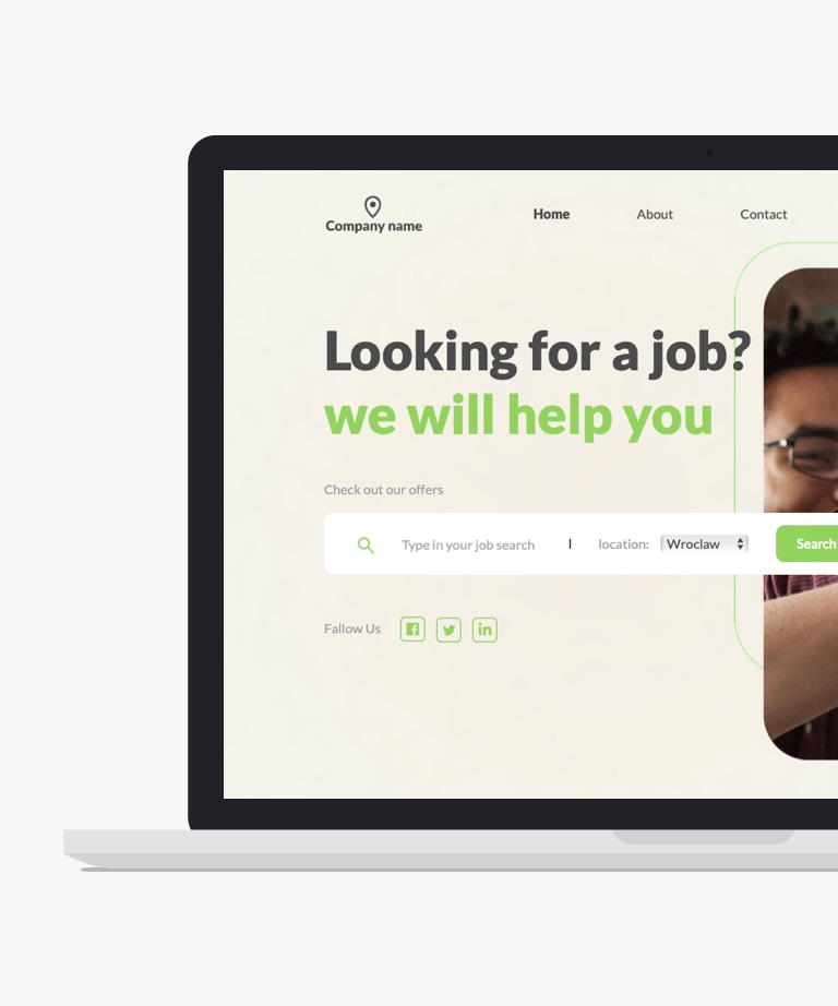 Green Job Portal - Free Clean Bootstrap HTML Website Template