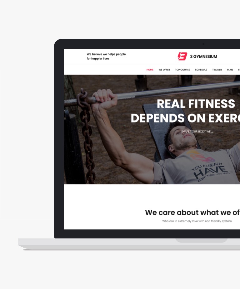 Gym - Free Bootstrap Template