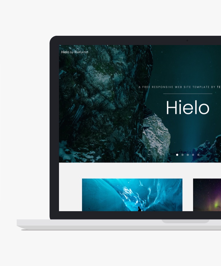 Hielo - Simple Free HTML CSS Template