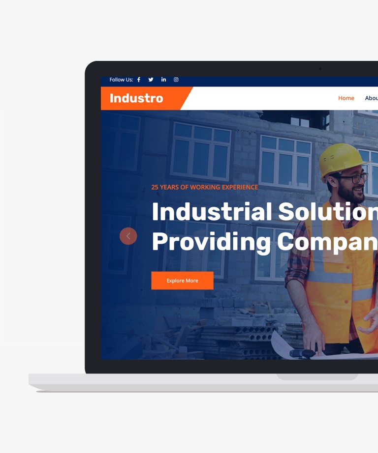 Industro - Free Bootstrap Industrial Business HTML Template