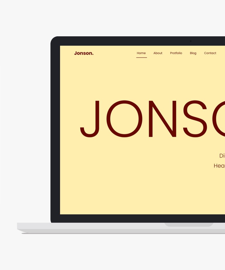 Jonson - Free Minimalist Bootstrap Portfolio HTML Template