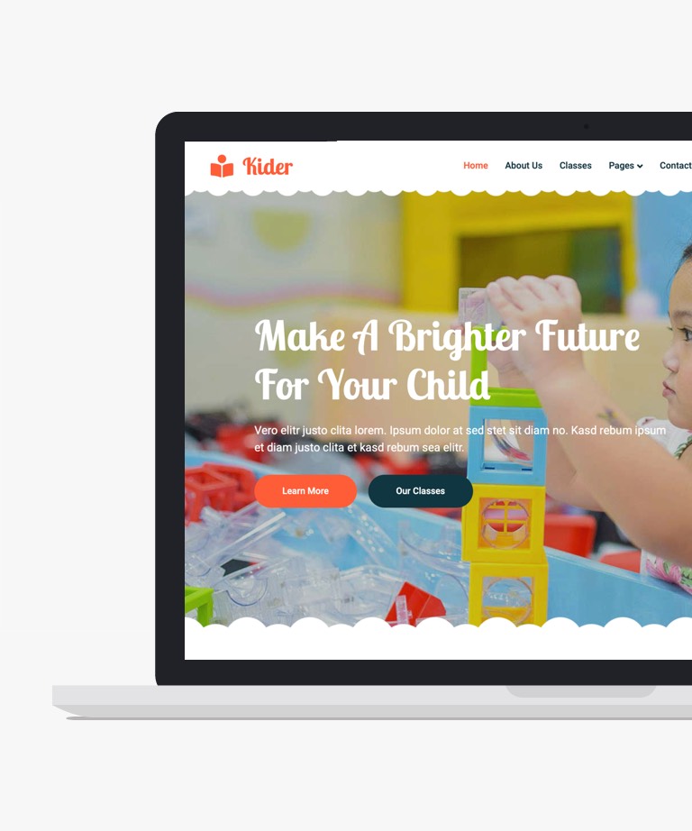 Kider - Free Bootstrap Preschool Website Template