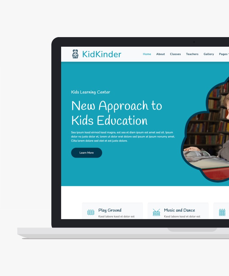 KidKinder - Free Bootstrap Kindergarten Website Template