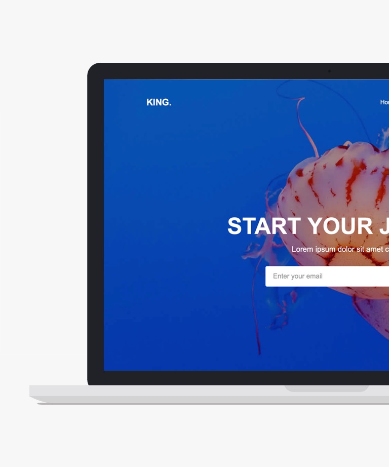 King - Free Bootstrap HTML template