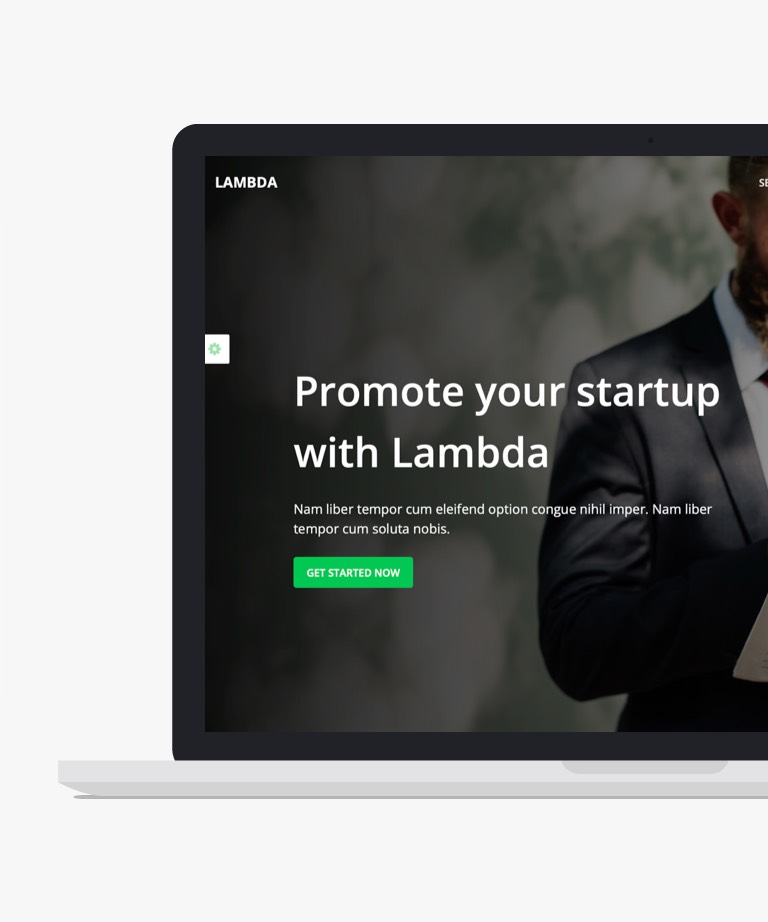 Lambda - Free Bootstrap One Pager Website Template