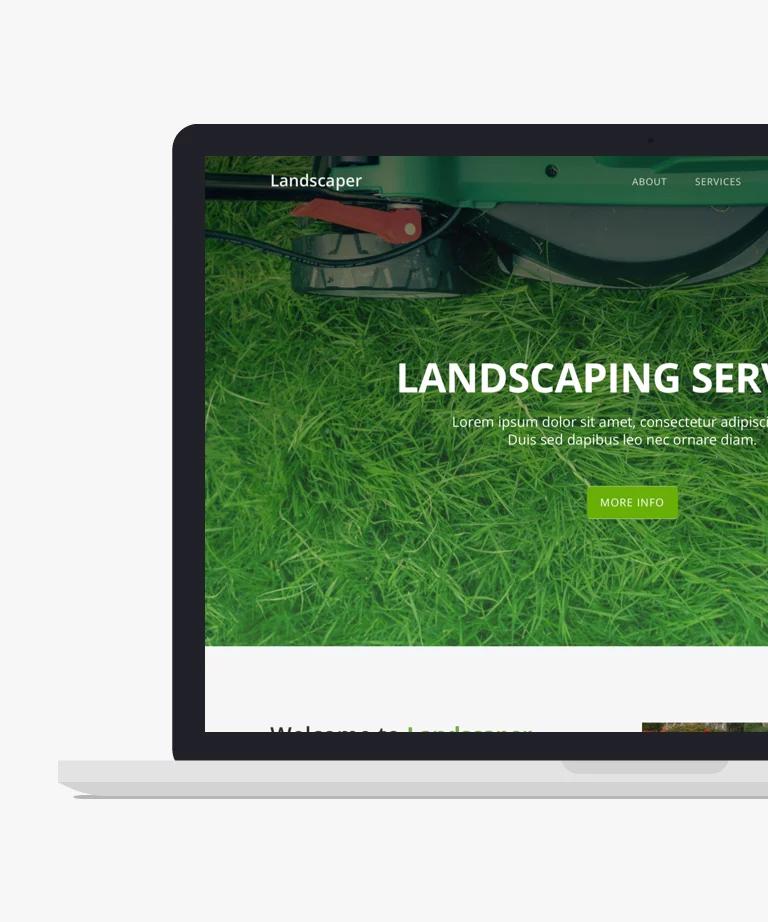 Landscaper - Free Bootstrap One Page HTML and CSS Template