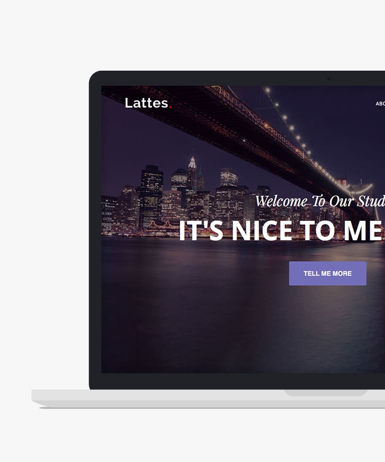 Lattes Free responsive HTML5 Bootstrap Multipurpose template