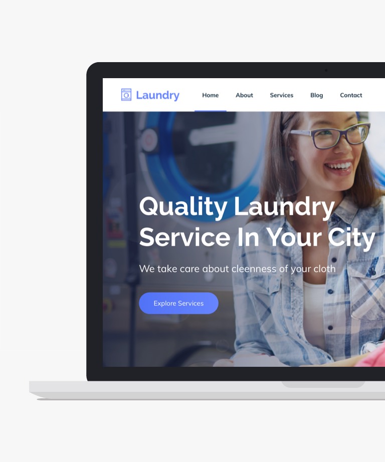 Laundry - Free Bootstrap Business Website Template