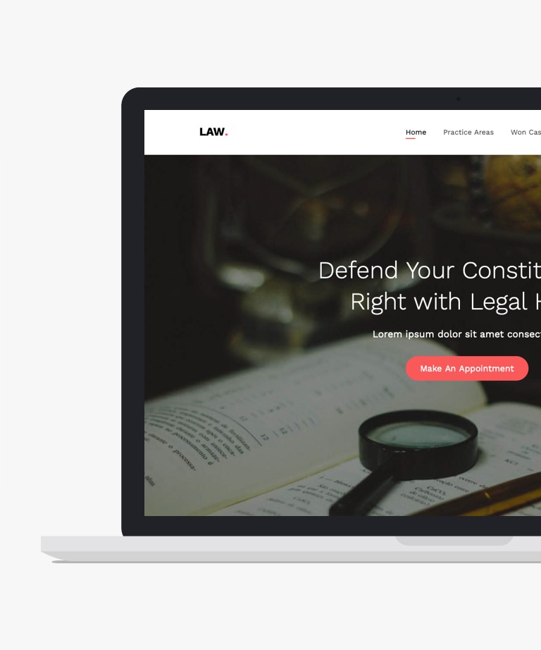LAW - Free Bootstrap Lawyer HTML template