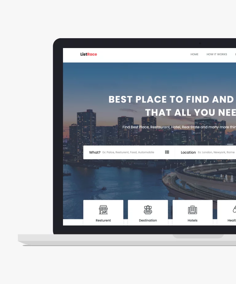Listrace - Free Bootstrap One Page HTML and CSS Template