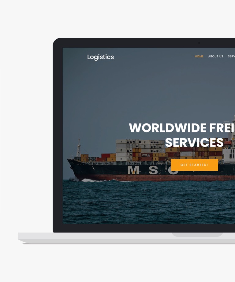 Logistics - Free Agency Website Template