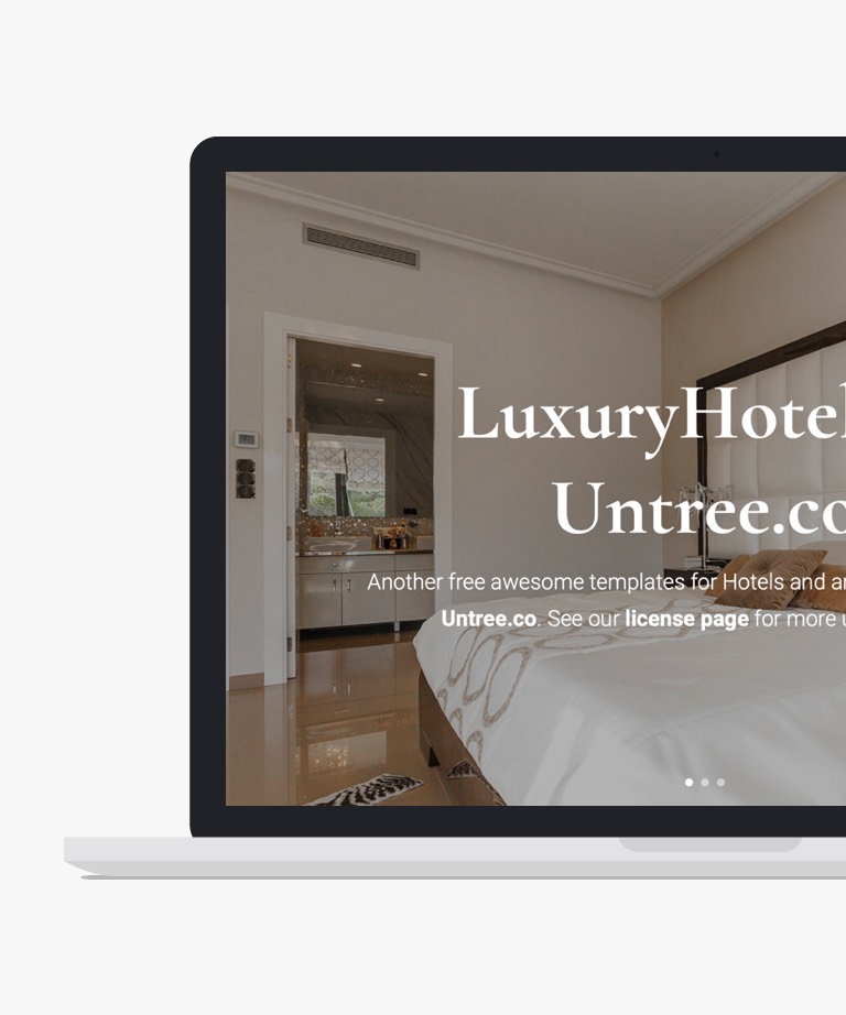 LuxuryHotel - Free Bootstrap Travel HTML Website Template