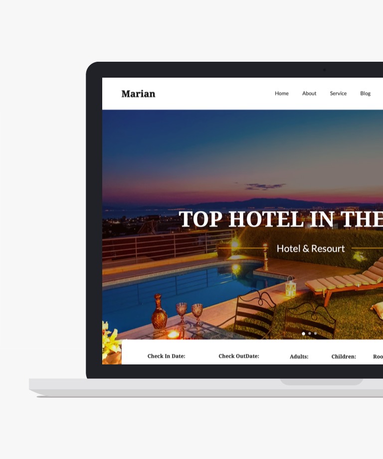 Marian - Free Hotel Website Template