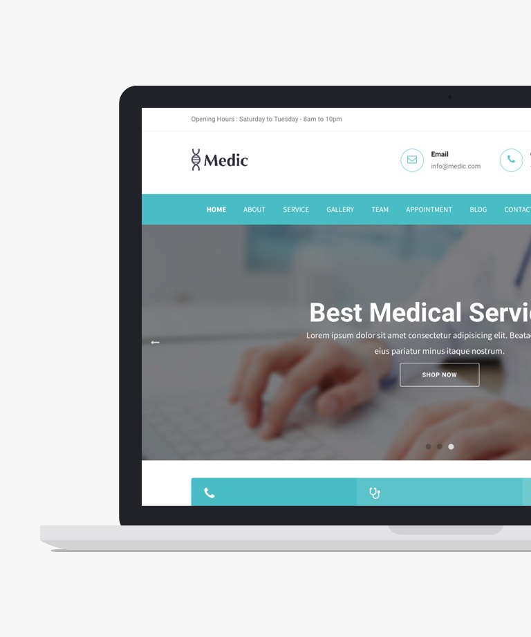 Medic - Free Bootstrap Medical Template