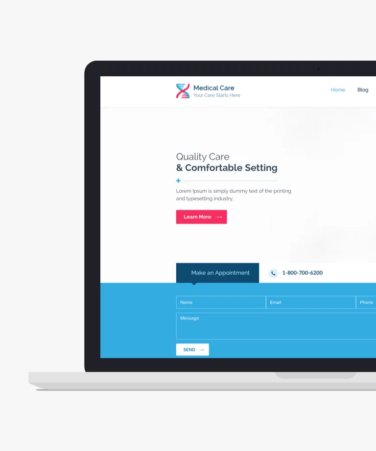 MedicalCare - Free Bootstrap Medical Company CSS Template
